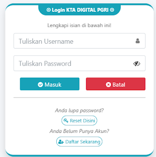 Register PGRI Tamalate - Persatuan Guru Republik Indonesia Cabang Tamalate